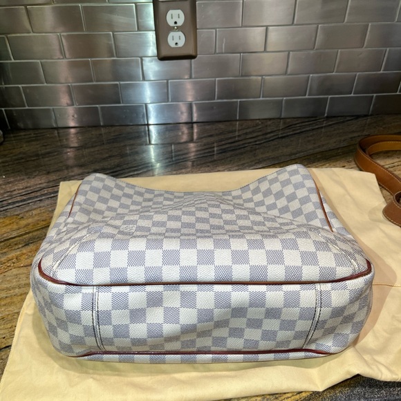 Louis Vuitton Soffi Damier Azur 2013 Tote Shoulder Bag Crossbody - Picture 2 of 16